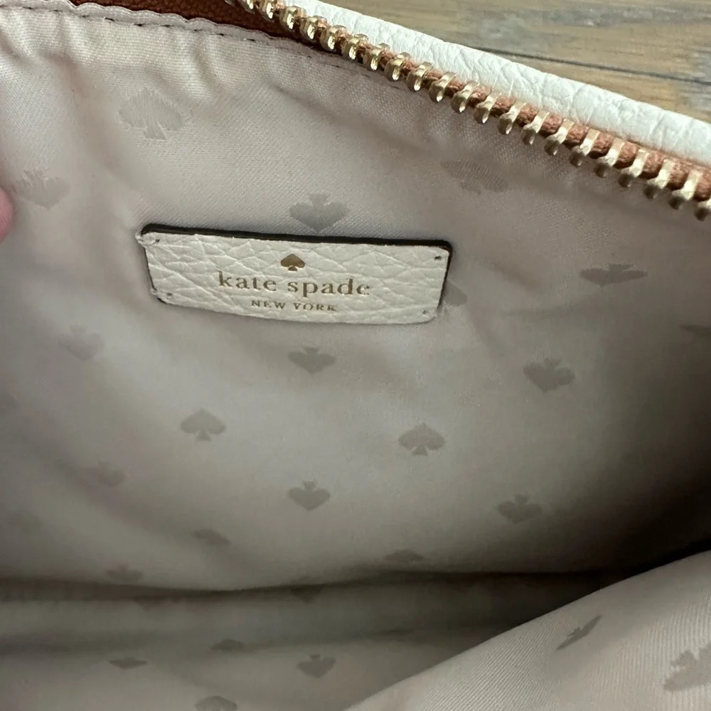Kate Spade Tan Textured Crossbody Bag